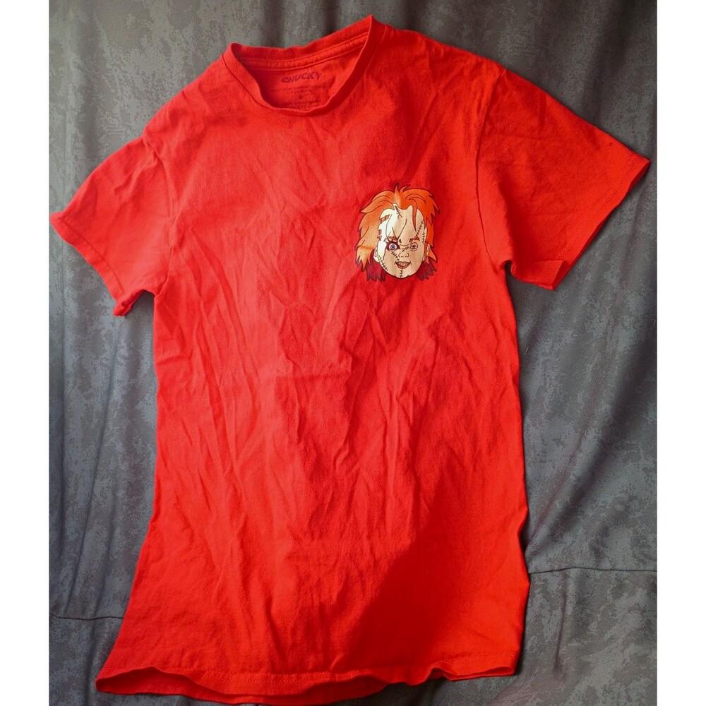 Chucky Red T-Shirt Graphic Character Franchise Collectible Apparel Men's S